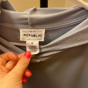 Super soft hoodie dusky blue